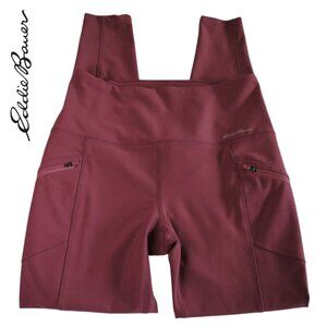 S Eddie Bauer Women’s Leggings Yoga Gym Pants Zip Pockets Rose Pink